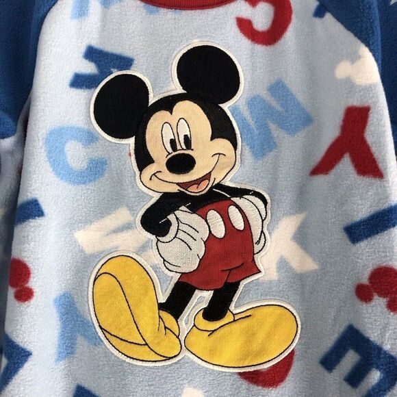 Disney Baby By The Disney Store Size 12-18 Months Mickey One Piece Fleece 28 - Picture 4 of 15